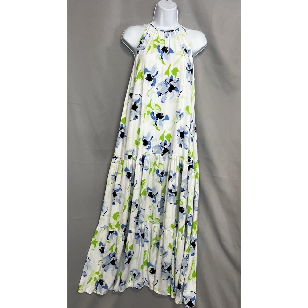 The Limited Women's Maxi Dress Floral Sleeveless Sz Small Linen